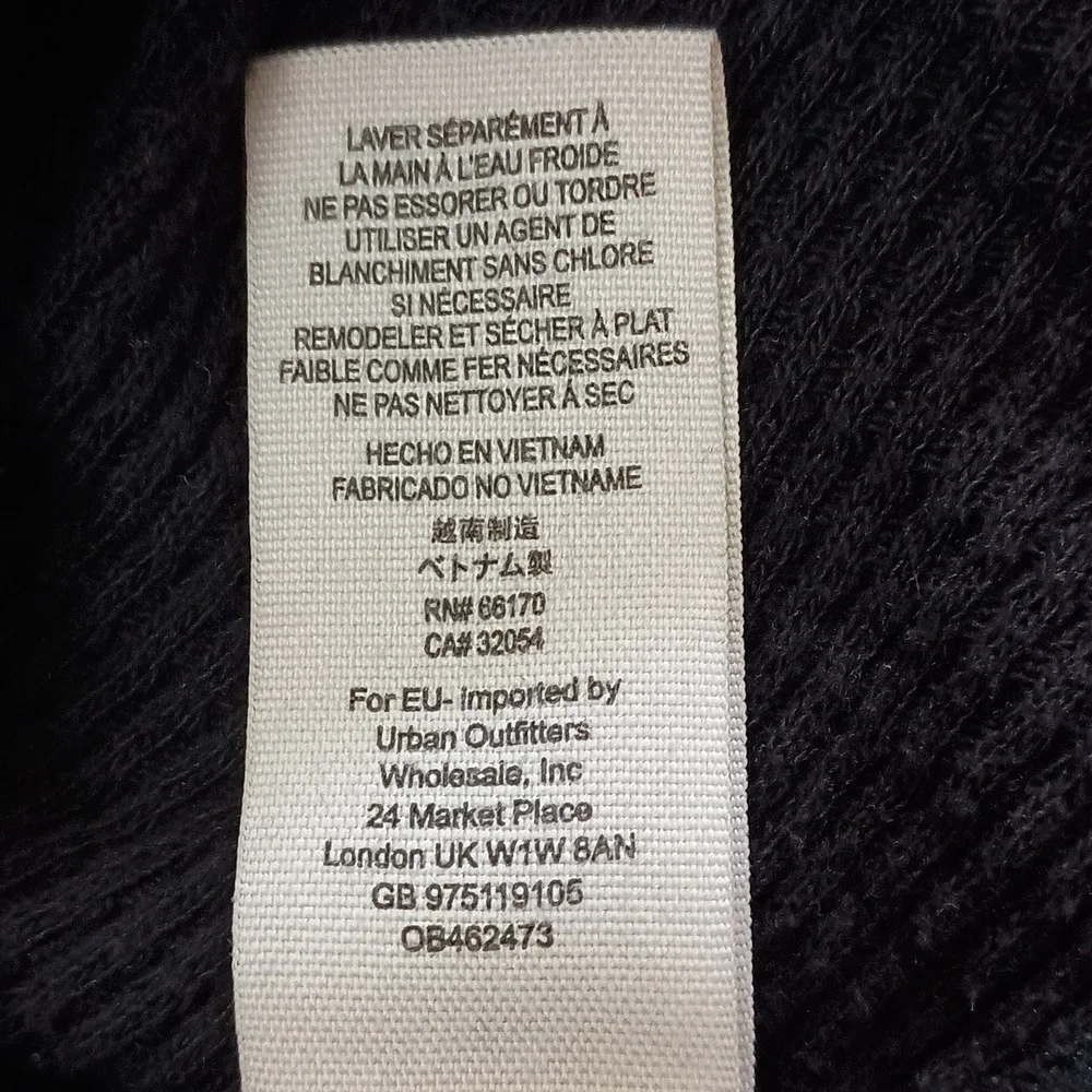 Free People Black Day Dream Lace Thermal Top